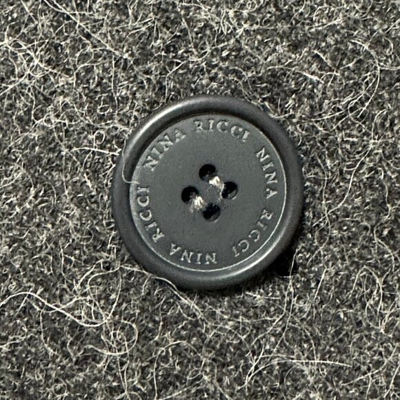 Vintage Nina Ricci Gray Wool Blend Jacket, Size 42 FR/M - Picture 12 of 14